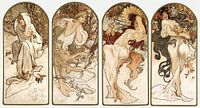 The Four Seasons by Alphonse Mucha