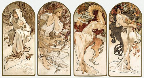Les Quatre Saisons d'Alphonse Mucha sur Peter Balan