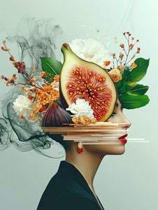 Femme avec des figues