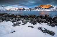 Paysage enneigé à Senja / Lofoten, Norvège par Martijn Smeets Aperçu