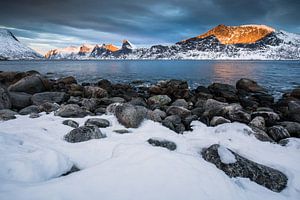 Paysage enneigé à Senja / Lofoten, Norvège