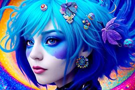 Lady in blue II by DeVerviersBelgium