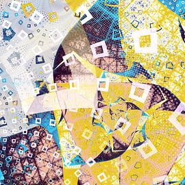 Pretzel Logic 33 - fliegende Quadrate von Claudia Gründler