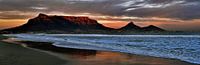 Table mountain at sunrise
