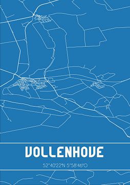 Plan d'ensemble | Carte | Vollenhove (Overijssel) sur Rezona