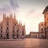 The Morning Glory of Piazza del Duomo and the Cathedral: Milan's Timeless Heart by Bart Ros