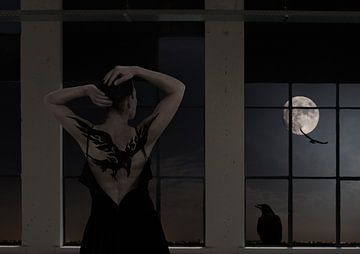 The moon asked the crow