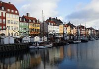 Haven van Nyhavn te Kopenhagen