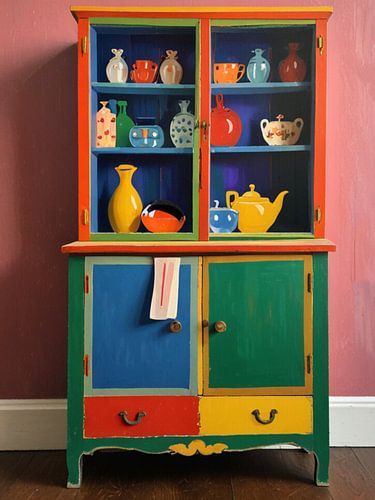 Nature morte d'une vieille armoire