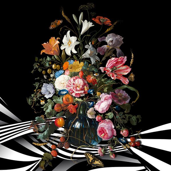 The Vase with Flowers par Marja van den Hurk