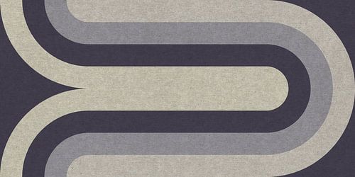 Retro geometrisch patroon. Bauhaus-stijl. Grijs, zwart, wit.