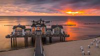 Sunrise Sellin Pier, Rügen, Deutschland von Henk Meijer Photography Miniaturansicht