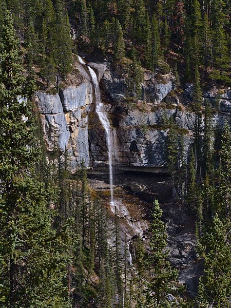 Waterfall in the Canadian wilderness by Timon Schneider