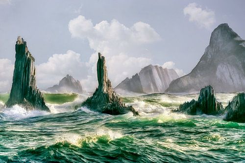 wilde groene zee
