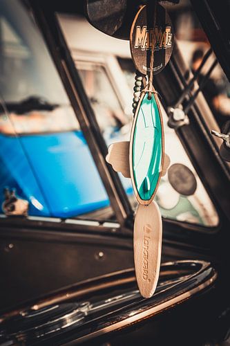 Vintage auto sleutelhanger