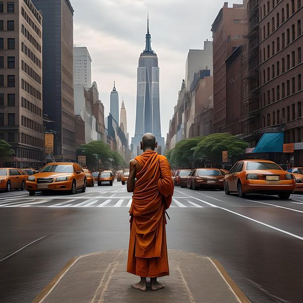 New York City monk by Gert-Jan Siesling