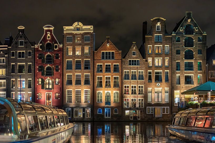 Damrak Amsterdam in colour by Michiel Buijse