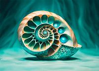 Nautilus in turquoise