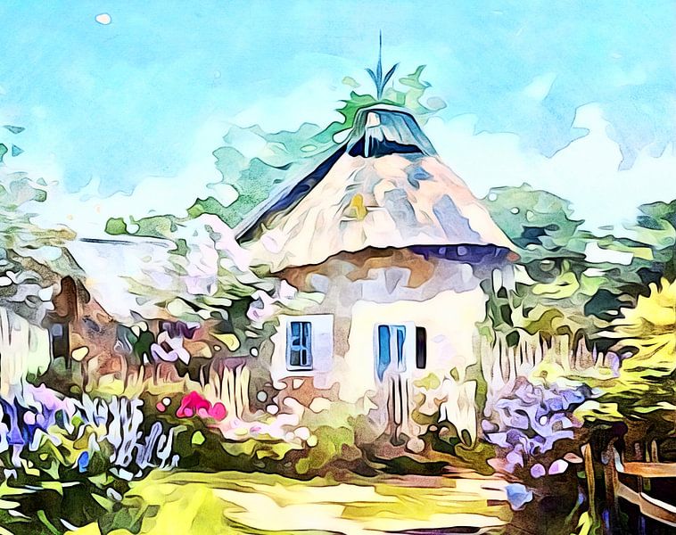 Landschap aan het Bodenmeer, motief 3 van zam art
