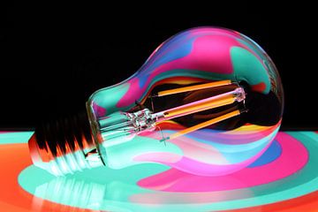 Kleurrijke lamp 4 van Jaap Tanis