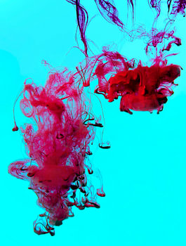 Abstrakt blau rot