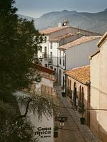 Guadalest street in the fortress