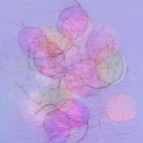 Silberblatt Rosa Pink Violett von Claudia Gründler