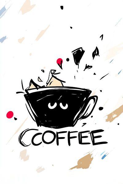 A coffee a day keeps the grumpy away van Karina Brouwer