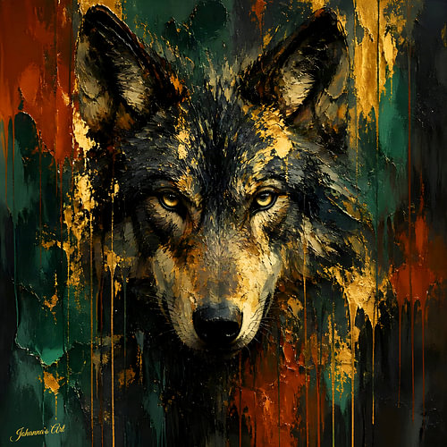 Primal – Expressionist Wildlife - Wolf