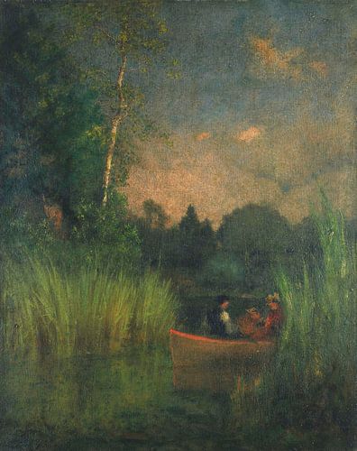 Schemering in de Rushes, George Inness...