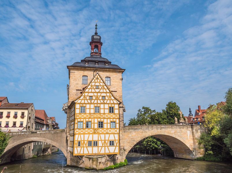 Blick auf das alte Rathaus in Bamberg von Animaflora PicsStock