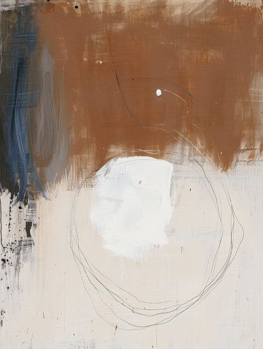 Modern abstract in wabi-sabi stijl