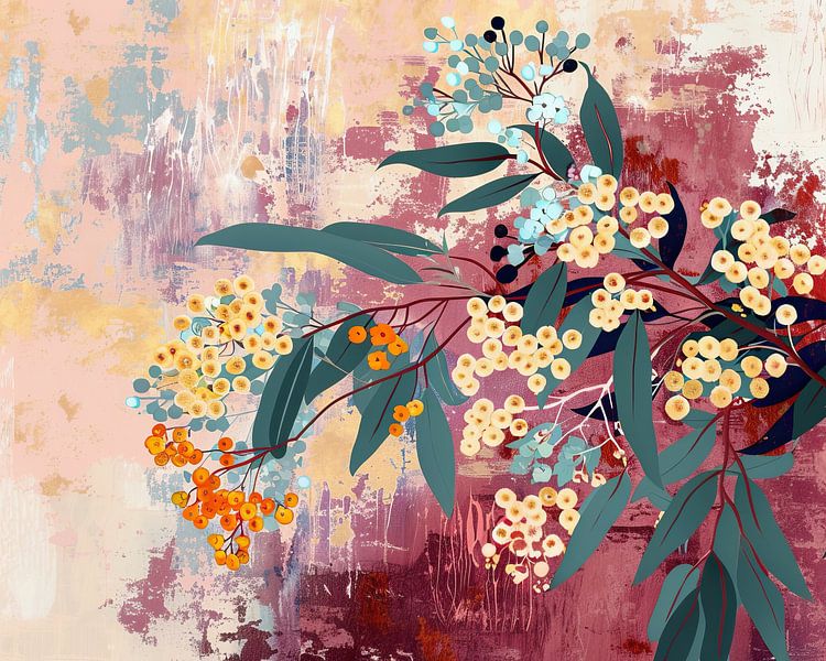 Plants and leaves by Wonderful Art