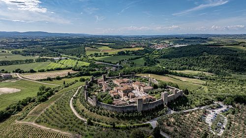 Le village médiéval de conte de fées de la forteresse de Monteriggioni !