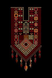 Tatreez ornament sjabloon 85 van Richard Laschon