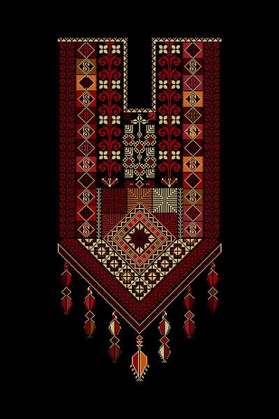 Tatreez ornament template 85 by Richard Laschon