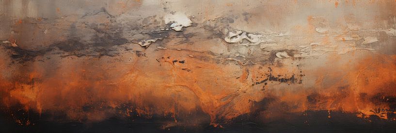 Achtergrond in modderig bruine steen tinten van Art Bizarre