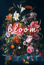 Bloom on Blue - a Still Life van Marja van den Hurk