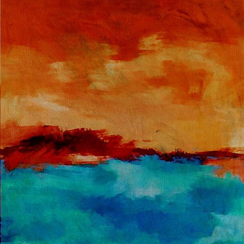 Abstract Landschap Kunstschilderij door Jan Keteleer