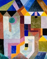 Colorful Architecture (1917) door Paul Klee