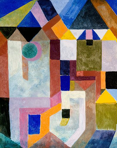 Colorful Architecture (1917) door Paul Klee