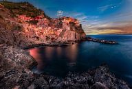 Zonsondergang in Cinque Terre van Roy Poots thumbnail