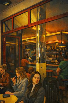 An evening on a terrace in Paris