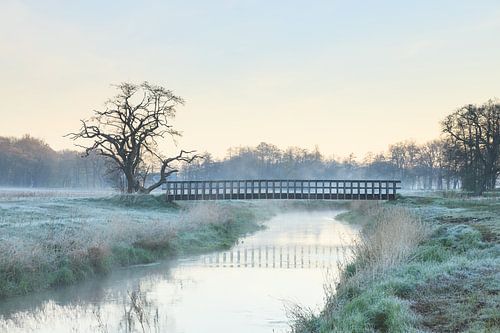 Houten brug over de Drentsche Aa