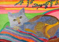 Cat in the garden