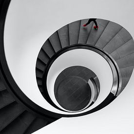 Rode stappen in beweging II van artpictures.de