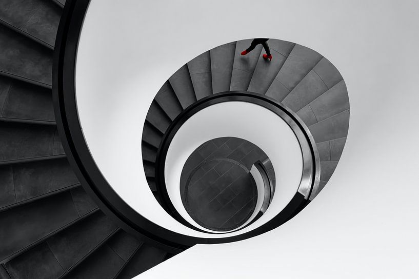 Rode stappen in beweging II van artpictures.de