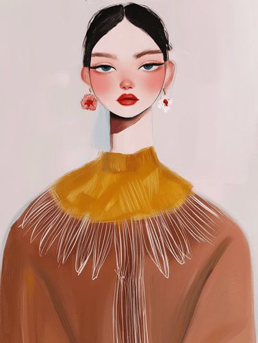 Modern portret, illustratie