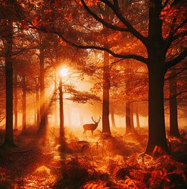 Herfst - Apeldoorn - Gelderland - Autumn - Kleuren - Warm van Laura Nieuwenhuis Fotografie