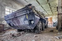 Militair voertuig, tank, verloren plaats